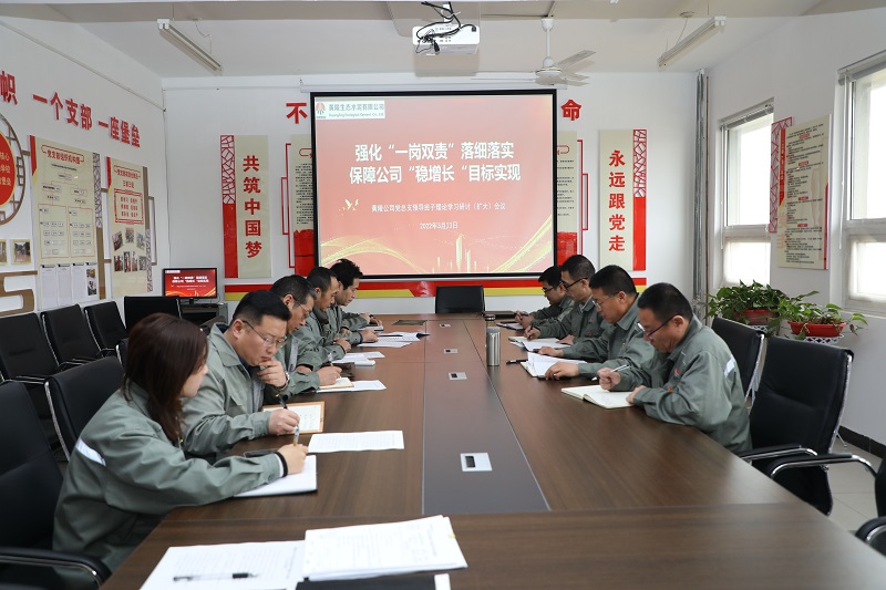 黃陵公司：強化“一崗雙責(zé)”落細落實 保障企業(yè)“穩(wěn)增長”目標實現(xiàn)