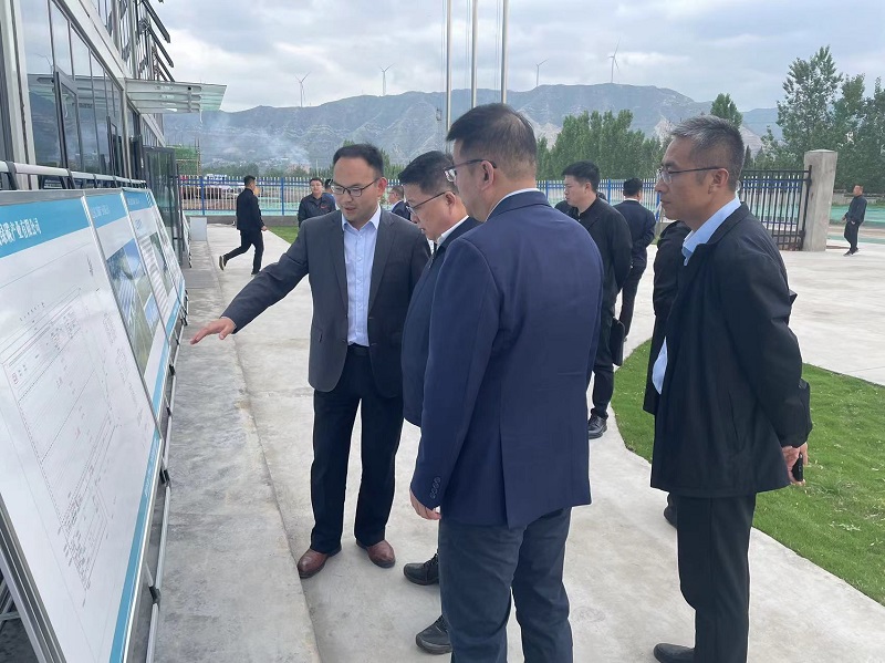 韓城市副市長張景鋒一行到龍門綠碳公司實(shí)地調(diào)研