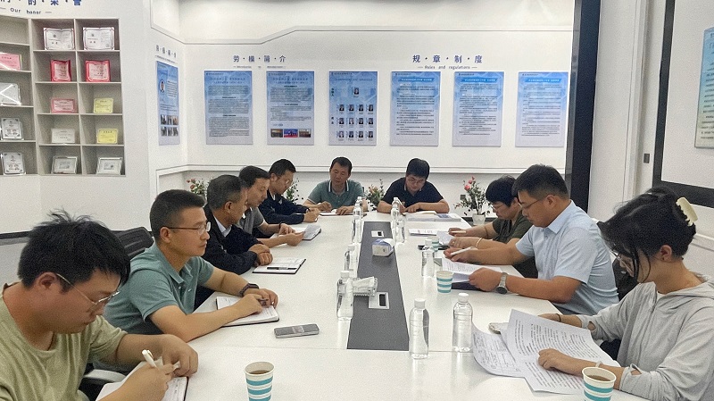陜西建材科技公司黨委委員、副總經理郭正亮一行到神木恒穩(wěn)公司督導檢查工作