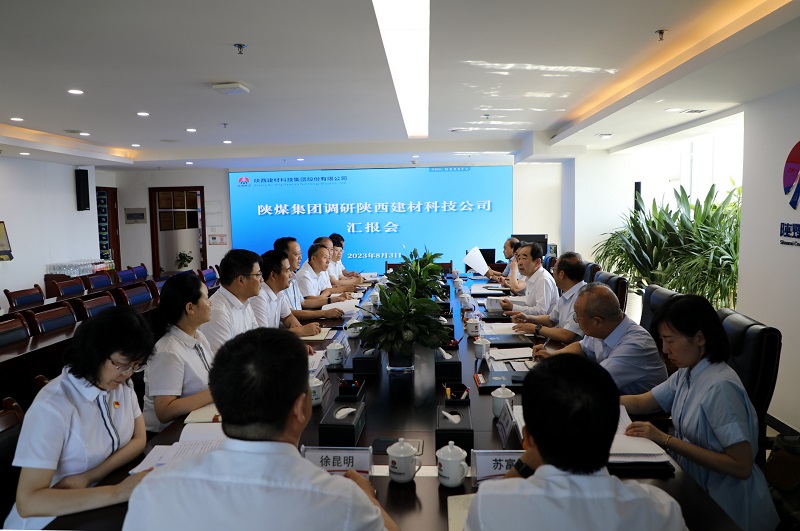 陜煤集團黨委副書記、董事、總經理趙福堂一行到陜西建材科技公司調研指導工作