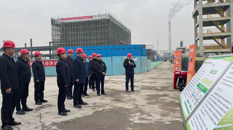 陜西省政協(xié)副主席、榆林市委書記張曉光一行到神木恒穩(wěn)公司調(diào)研指導(dǎo)工作