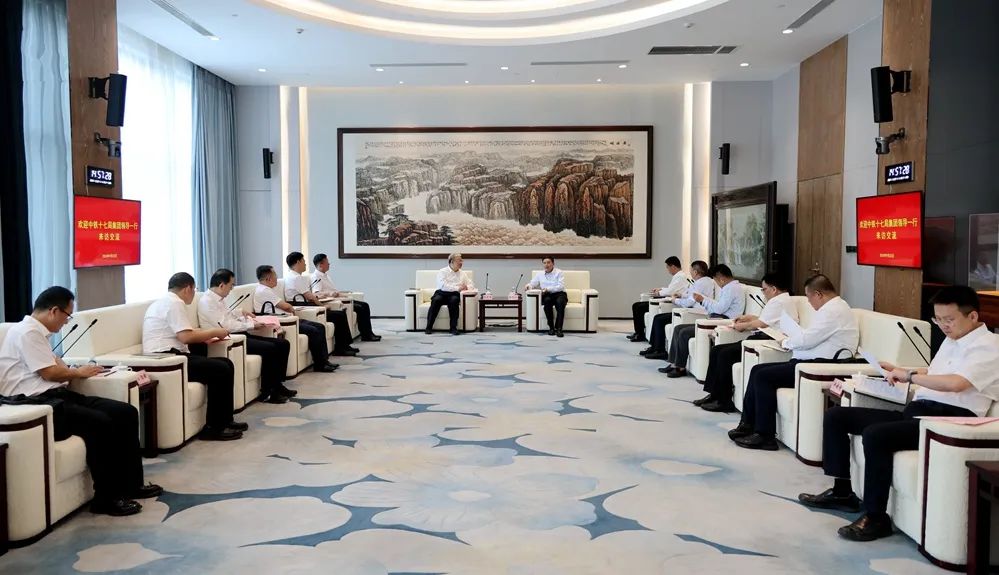 張文琪會(huì)見中鐵十七局集團(tuán)黨委書記、董事長(zhǎng)陳宏偉一行