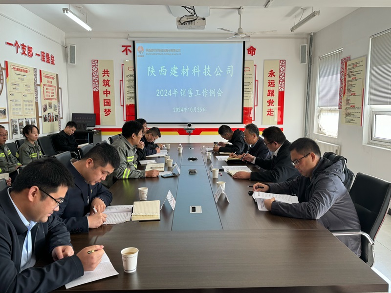 陜西建材科技公司召開(kāi)陜北區(qū)域銷(xiāo)售工作例會(huì)
